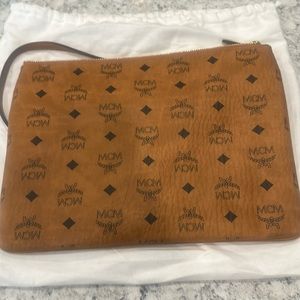 Authentic MCM Visetos Pouch Crossbody NWOT
